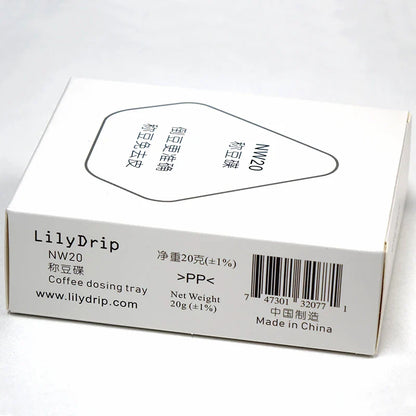 LILYDRIP PP Coffee Dosing Tray with V-Shape Outlet - Beans Dosing Feeder, 20g Net Weight