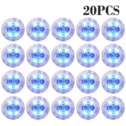 100-Pack LED Tableware Mats & Luminous Cup Stickers — Colorful Flashing Bottle Coasters for Bar, Stall, and Party Lighting