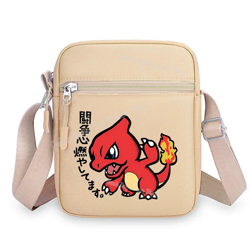 Pokemon Pikachu Cartoon Shoulder Bag – Large Crossbody Messenger Bag for Boys & Girls School Handbag