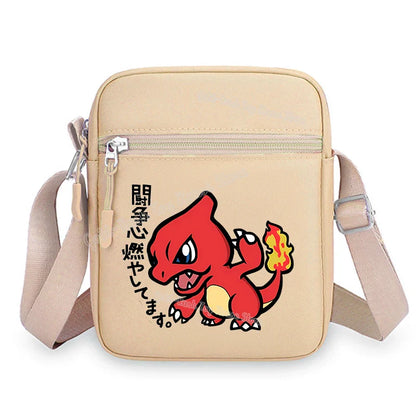 Pokemon Pikachu Cartoon Shoulder Bag – Large Crossbody Messenger Bag for Boys & Girls School Handbag