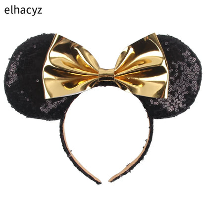 Big Classic Polka Dot Bow Minnie Mouse Ears Headband – Festival & Party Hairband for Women & Girls, Disney Trip Accessories