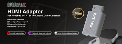 Bitfunx GC2HDMI Adapter – Digital AV to HDMI Converter for Nintendo GameCube NGC DOL-001 Console