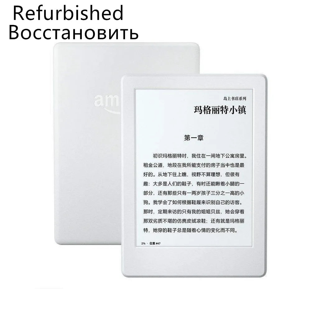 Original Kindle 8th Gen Used eBook Reader, 6-Inch E-Ink Touchscreen WiFi Ereader, Better Than Kobo Sy69j for Kindle