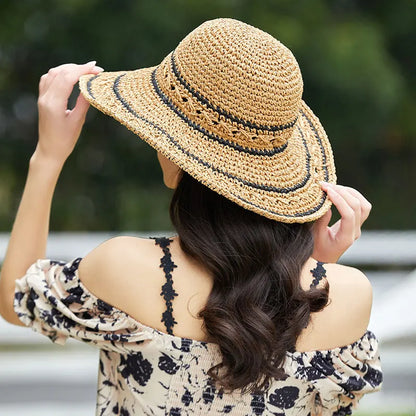 2023 Women’s Summer Straw Hat – Sunshade & Face Shield Hat with UV Protection, Versatile Sunscreen for Spring and Autumn