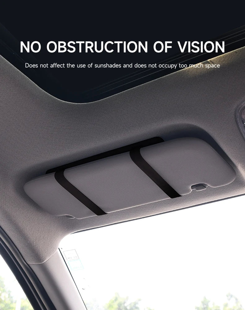 LED HD Makeup Mirror for Car – Rechargeable Sun Visor Plate with Fill Light, Universal Thin Vanity Mirror for Girls & Women
