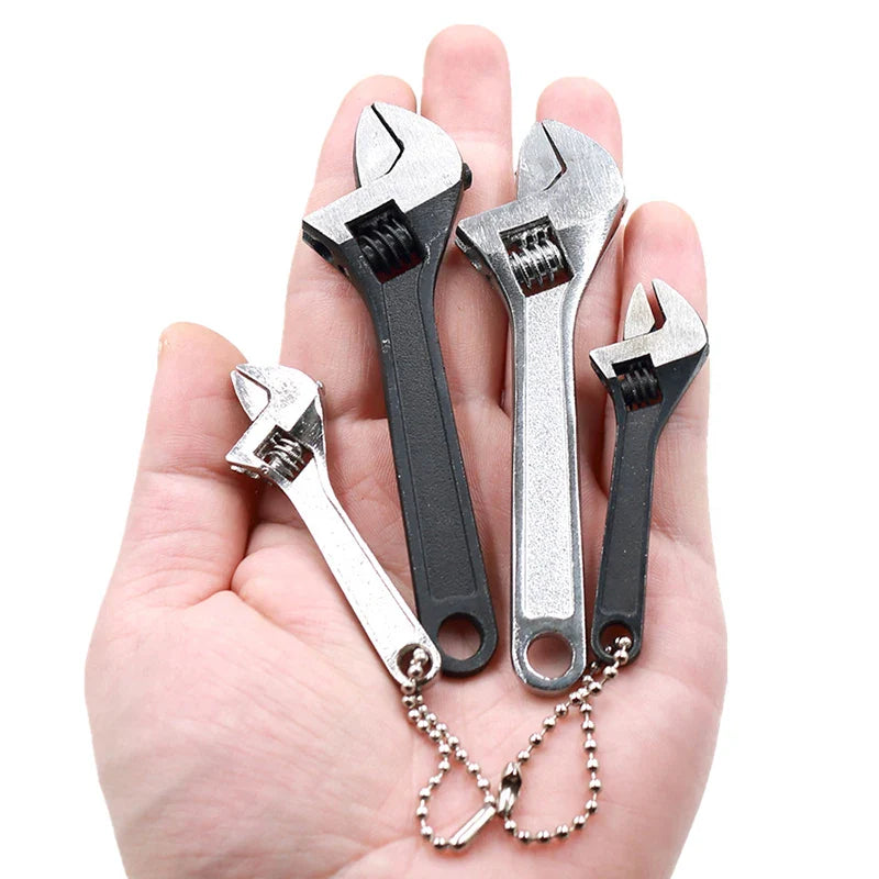 Mini Adjustable Spanner Wrench Set – 2.5/4 Inch Open-End Portable Hand Tools