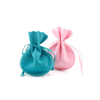 10PCS Small Velvet Jewelry Pouches – Drawstring Bags for Rings, Earrings, Candy, Gift Packaging, Display & Business Supplies