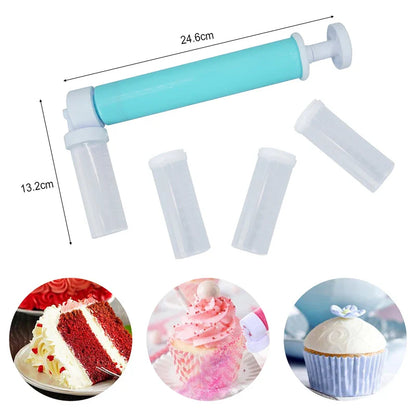 6 Colors Manual Pastry Airbrush Gun - Cake Sprayer for Pastry Decoration - Essential Kitchen Tool for Cake Artistry