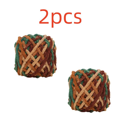 100g Chenille Knitting Yarn – Soft Thick Cotton Ice Strip Wool for DIY Hand Knitting Scarves & Crafts