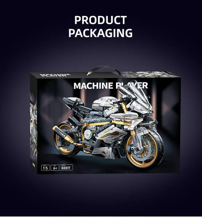 TOYLINX Alloy Motorcycle Building Blocks 2045PCS | Racing Model Toy for Kids & Gift Decoration