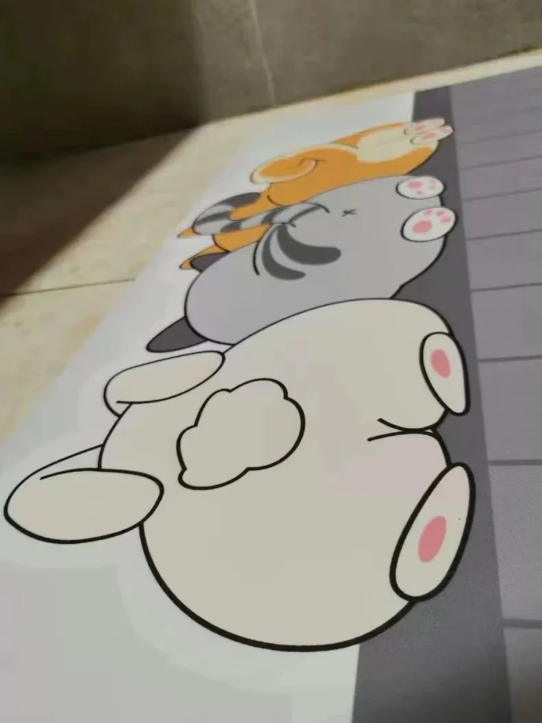 Cartoon Bathroom Diatomaceous Mud Floor Mat - Absorbent Foot Mat for Toilet, Sink & Bedroom, Soft Carpet