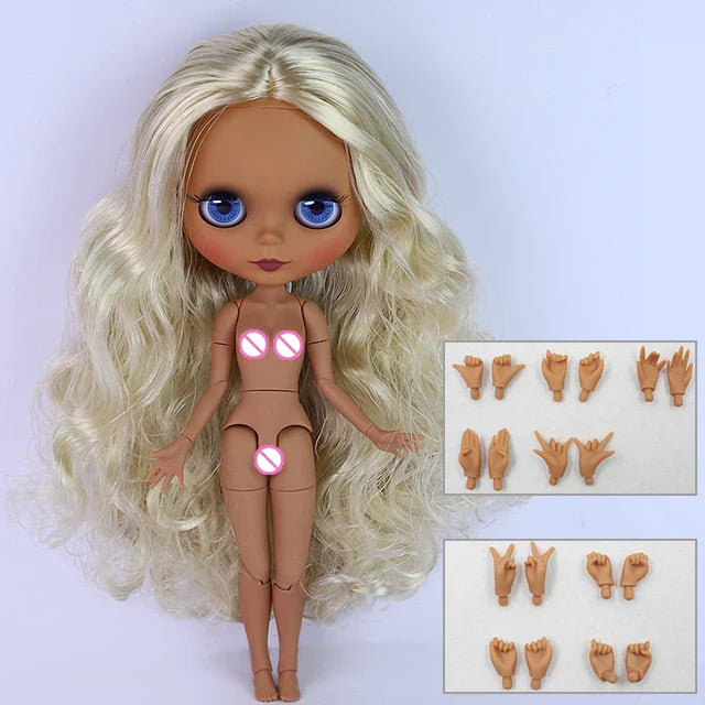 ICY DBS Blythe Doll 1/6 BJD – 30cm Joint Body Set with Random Eyes, Anime Girl Toy Gift