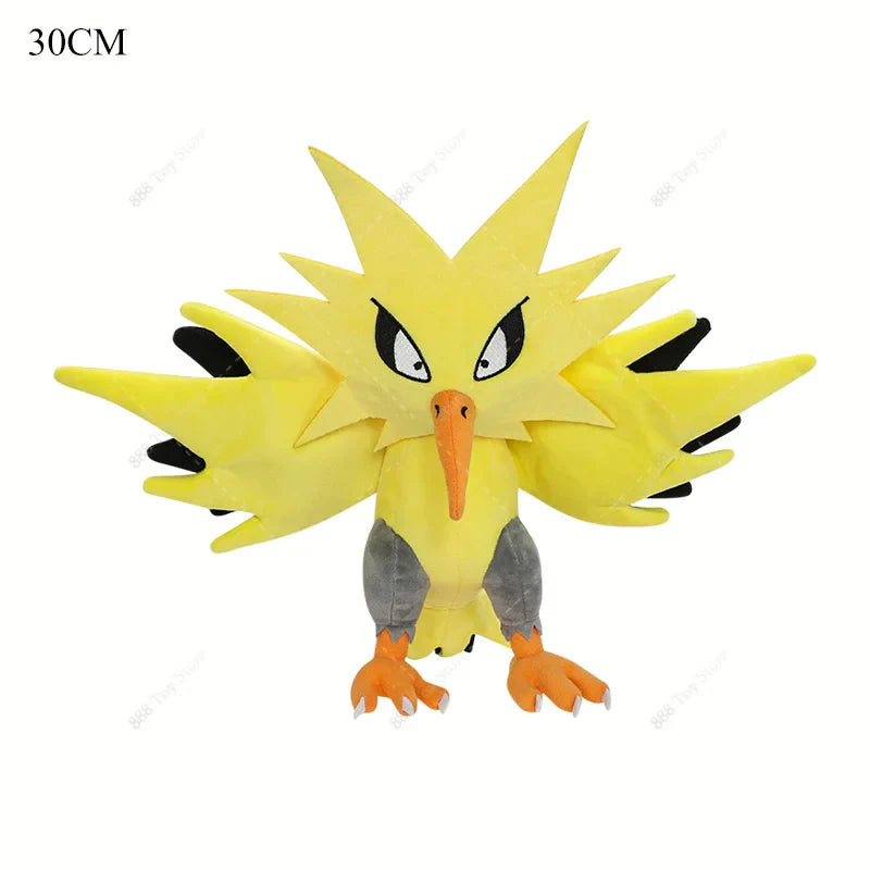 Anime Shiny Pokémon Plush Toys — Charizard, Mega Evolution X, Articuno & Lucario Stuffed Dolls Christmas Gift for Kids