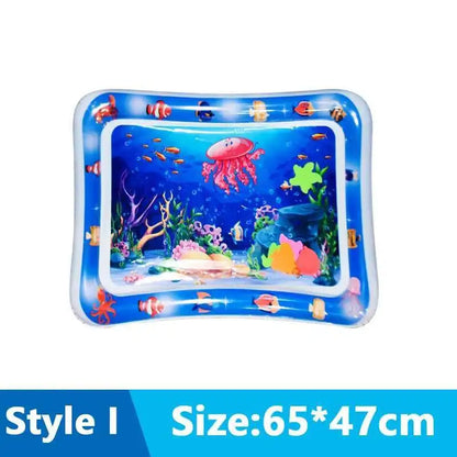 Cats & Dogs Inflatable Water Play Mat — Thickened Sensory Water Bed with Fish for Pet Interactive Fun