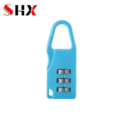 Mini Plastic Combination Lock – Dial Digits Code Password Padlock, Travel & Luggage Security, Gym Safety Lock
