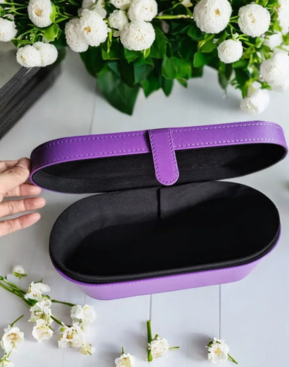 Portable PU Hair Dryer Storage Case – Large Capacity Dustproof Bag for Curling Tools & Accessories