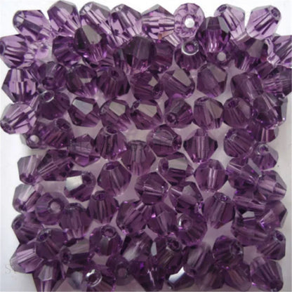 Isywaka 3–8mm Austria Crystal Bicone Glass Beads – Colorful Faceted Loose Spacer Beads for DIY Jewelry Making, Bracelet & Charm Craft Supplies