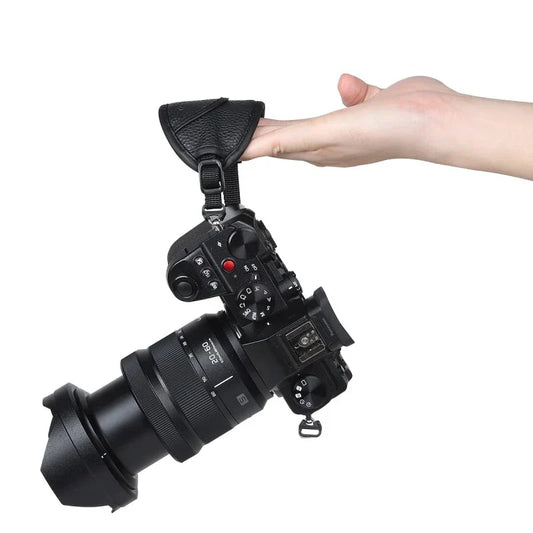 Leather Hand Grip Wrist Strap – DSLR Camera Strap for Nikon & Canon (Not for Flip Screen Cameras)