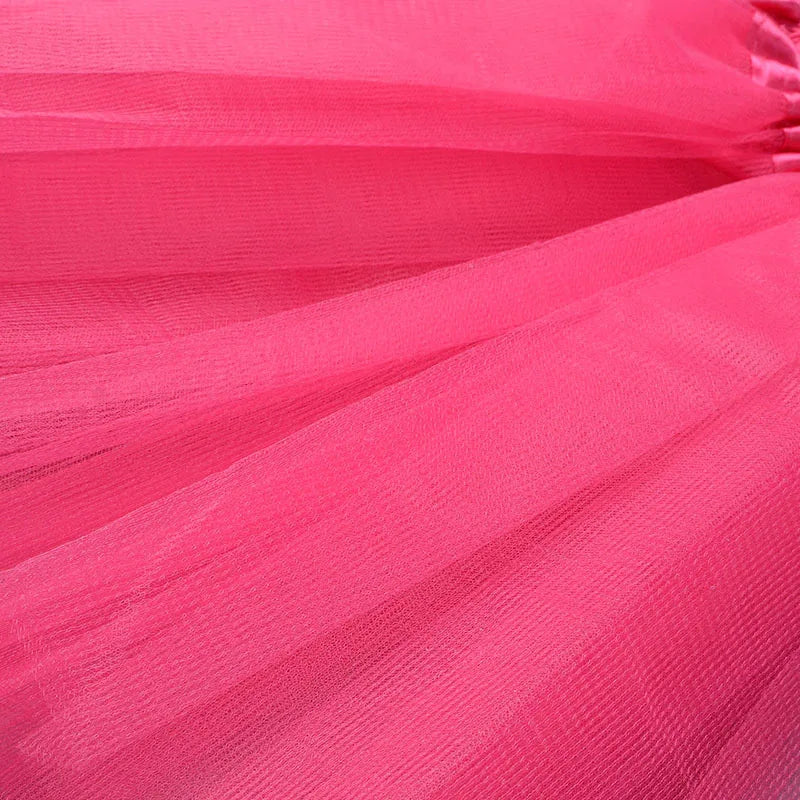Girls’ Tulle Tutu Skirt – 3-Layer Ballet Mini Skirt for Dance, Birthday Party, Princess Dress 2-8Y