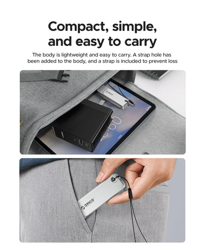 ORICO 128GB Dual USB-C & USB-A Flash Drive – 2-in-1 USB 3.2 Type-C Portable Thumb Drive Storage