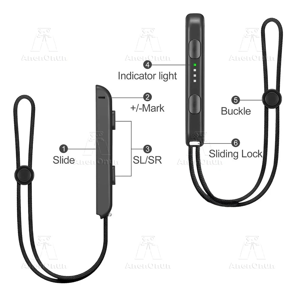 Wrist Strap for Nintendo Switch/OLED – Joy-Con Replacement Lanyard Attachment, Gaming Accessory