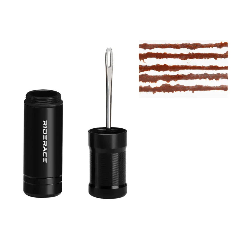 RIDERACE Bicycle Tire Repair Tool Kit — MTB & Road Bike Tubeless Puncture Sealant Set
