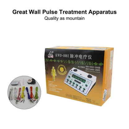 Electric Acupuncture Stimulator Machine — 6-Channel Digital Electro Therapy Massager with Patch Care Kit
