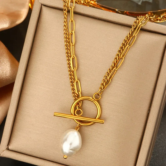 Women's Elegant Pearl Pendant Necklace - Fashion White Imitation Pearl Choker for Weddings & Special Occasions