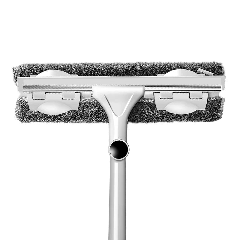 Extendable Telescopic Window Cleaning Mop & Glass Wiper Brush with Long Handle for Household Use