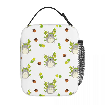 Totoro Miyazaki Anime Insulated Lunch Tote Bag – Portable Thermal Cooler for School & Office