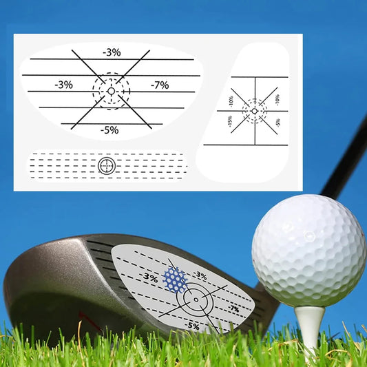 150PCS Golf Club Impact Tape Labels – Stickers for Driver, Woods, Irons & Putter, Swing Practice Training Aids