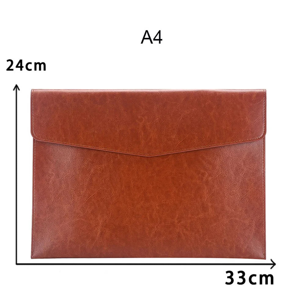 Leather Document Organizer – File Folder, Passport & Card Holder, School & Contract File Bag