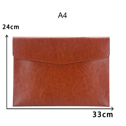 Leather Document Organizer – File Folder, Passport & Card Holder, School & Contract File Bag