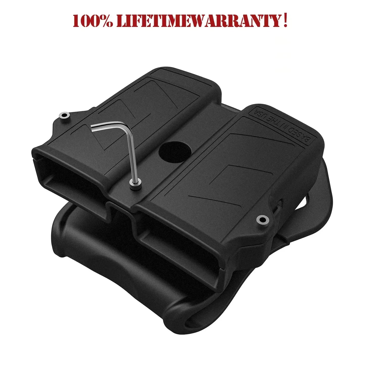 MAGORUI Universal Double Mag Holder - Pistol Magazine Holster for 9mm, 10mm, .40, .45 Double Stack Magazines