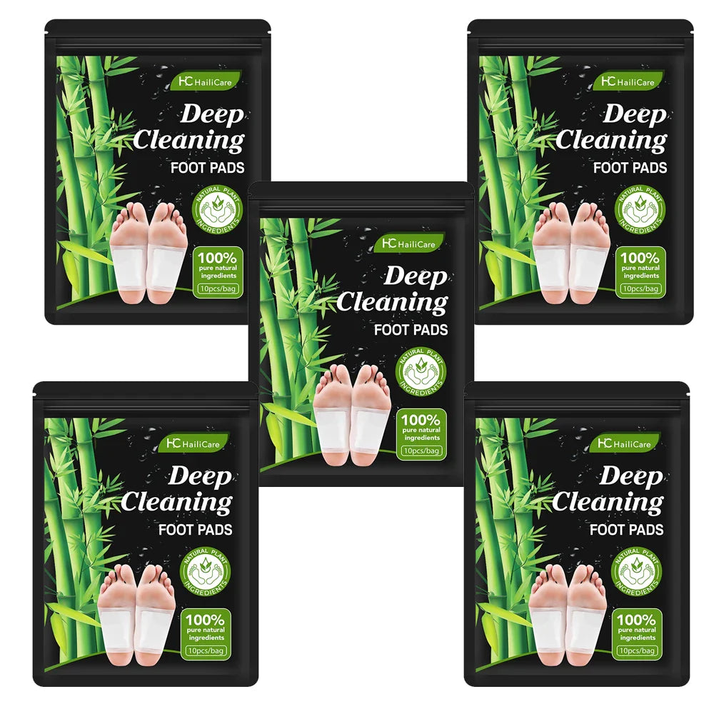 10PCS Herbal Detox Foot Patches – Stress Relief & Deep Sleep Aid | Natural Foot Care & Body Cleanse