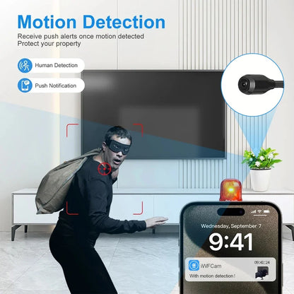 HD 1080P Mini WiFi Camera - Motion Detection Indoor Security Camera with Remote Viewing & Video Recording