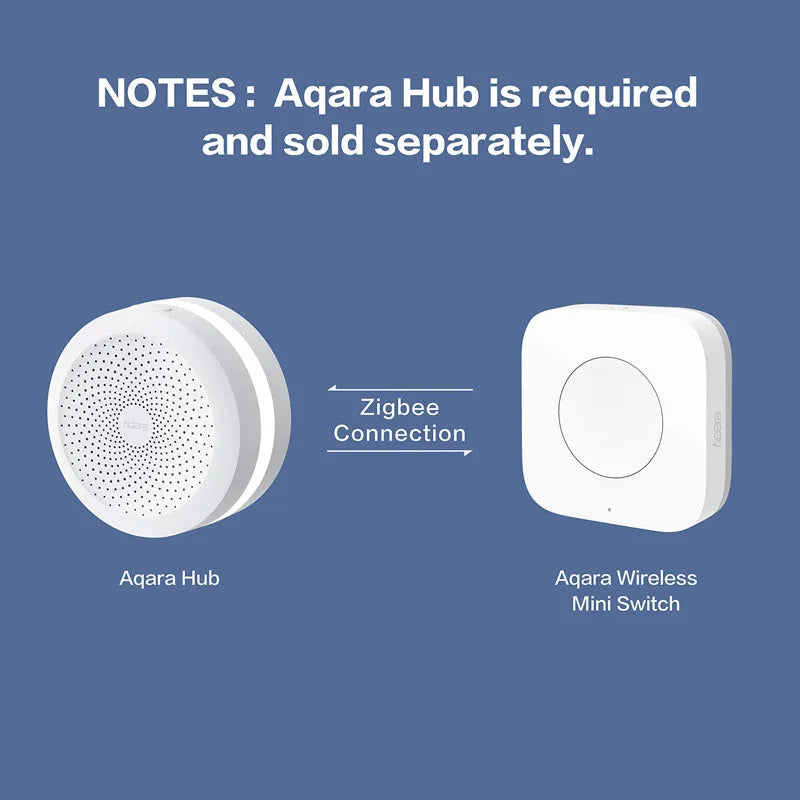Aqara Zigbee Smart Wireless Mini Switch – One-Key Control Button for HomeKit & Xiaomi Mi Home Security