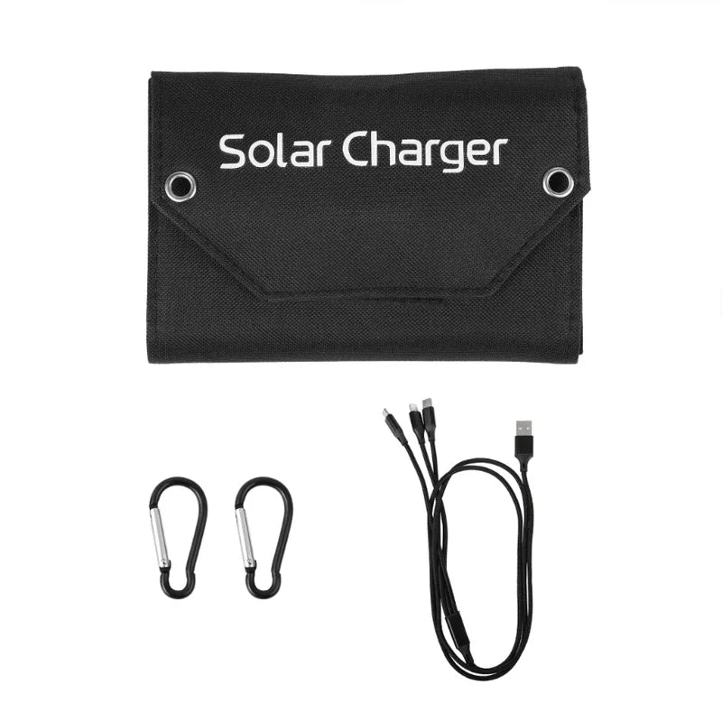 60W 80W 100W Foldable Solar Panel — 5V USB Portable Waterproof Charger for Phone, Camping & Power Bank