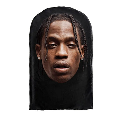 3D Printed Kanye Mask – Elastic Mesh Full Face Cosplay & Party Hood for Men & Women, Hip Hop Streetwear Balaclava