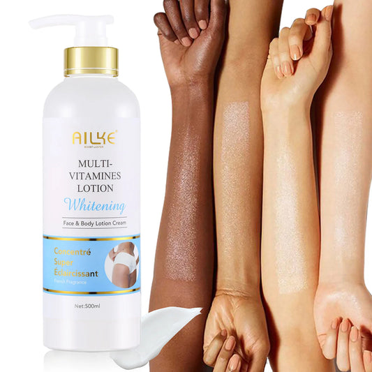 AILKE Multi-Vitamin Moisturizer – Body Lotion for Radiance, Whitening & Hydration