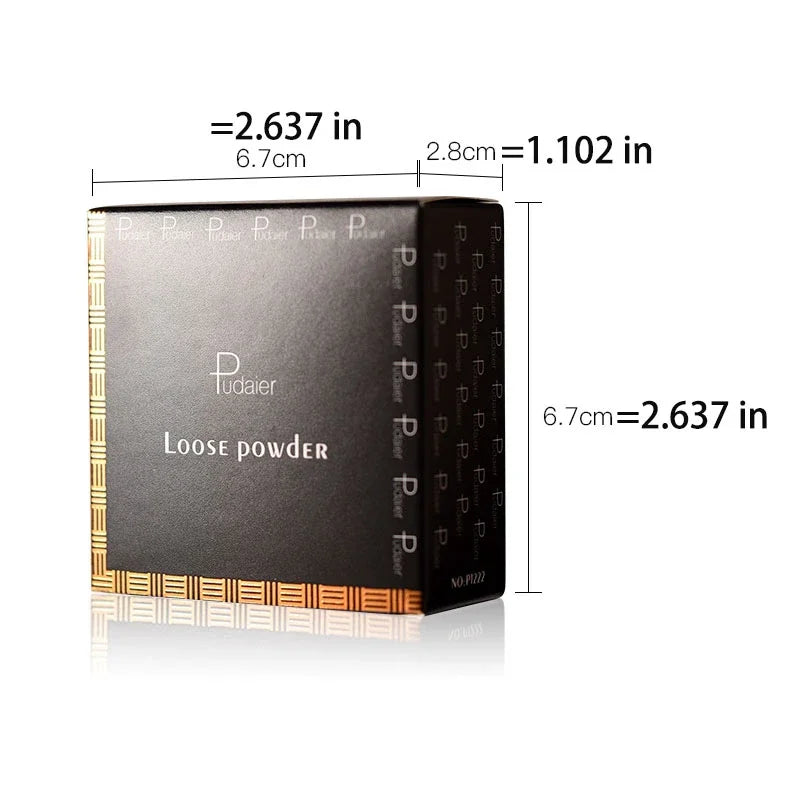 Matte Loose Setting Powder – Oil-Control Mineral Face Concealer, Long-Lasting Bronzer & Contour for Dark Skin
