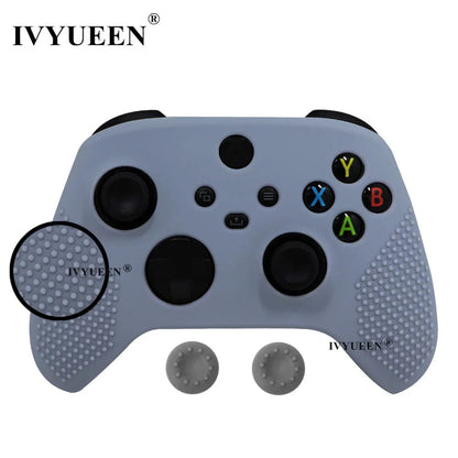 IVYUEEN MixColor Protective Silicone Case for Xbox Series S/X Controller — Thumbstick Grip Caps & Gamepad Cover