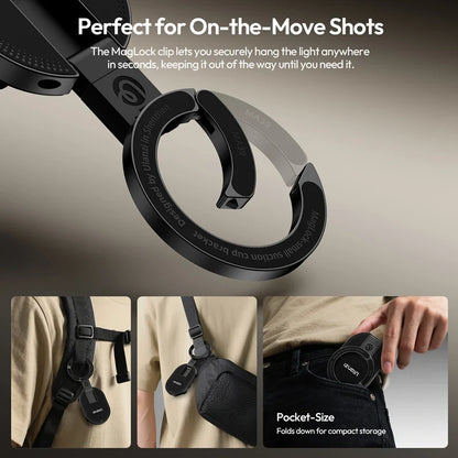 Ulanzi MA39 MagLock Suction Cup Phone Mount – Magnetic Desktop Stand for Smartphones, Glass, Windows, Mirrors & Laptops Accessories