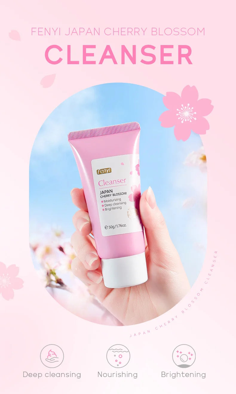 Vitamin C Facial Cleanser — Deep Cleansing, Moisturizing Face Wash Foam, Blackhead Removal Skincare