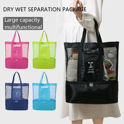 Multi-Functional Waterproof Bento Bag - Swimming, Travel Storage, Beach Bag, Insulated Double-Layer Picnic Ice Bag
