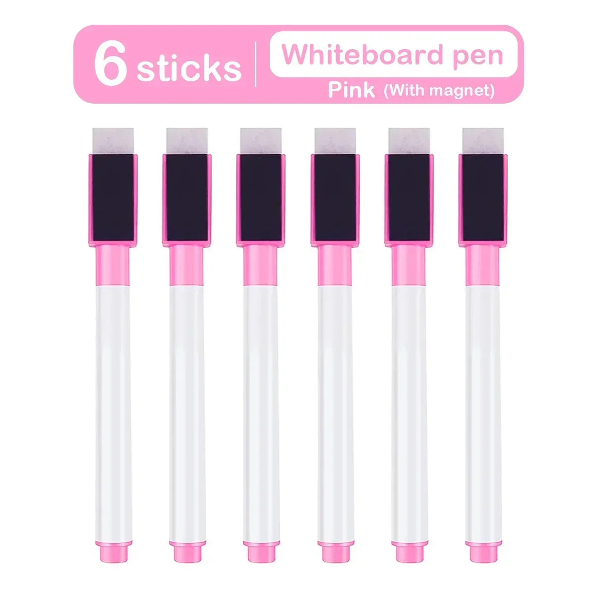 Magnetic Erasable Whiteboard Pen — Colored Blackboard Marker for Classroom, Office, Note-Taking & Teaching Supplies