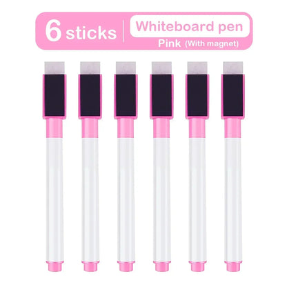 Magnetic Erasable Whiteboard Pen — Colored Blackboard Marker for Classroom, Office, Note-Taking & Teaching Supplies
