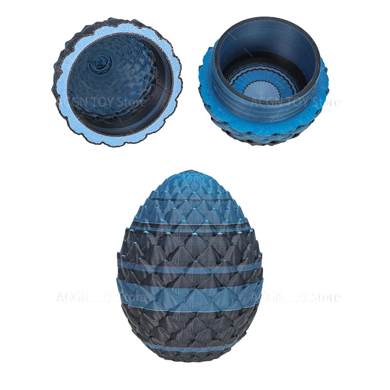 3D Printed Mega Charizard X Figure — Anime Dragon Egg Action Model Toy