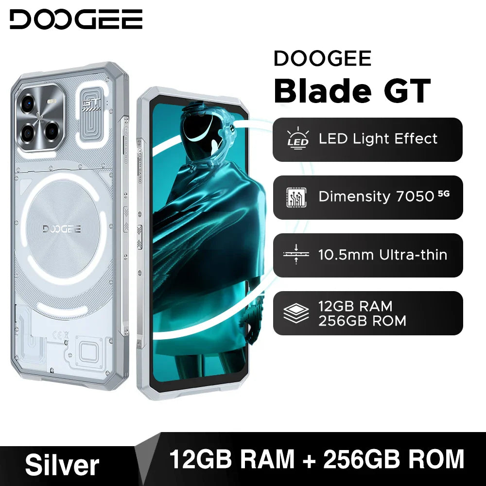 DOOGEE Blade GT Rugged Phone | 6.72'' FHD+, 120Hz LED Light, 12GB RAM, 256GB ROM, 5500mAh Battery, Android 14   2/2