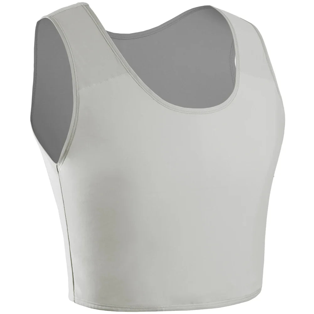 XUJI Transgender FTM Half Chest Binder – Breathable Tomboy Chest Compression for Comfort